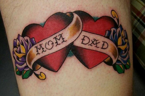 mother tattoos. heart-and-love-tattoo-mom-