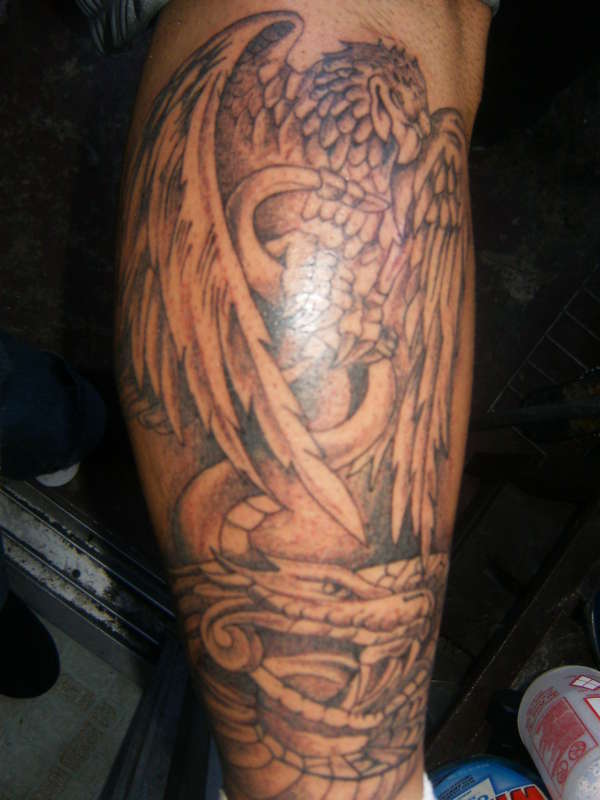 Mexican Eagle tattoo. my tatoo design. If your interested in the flash go to